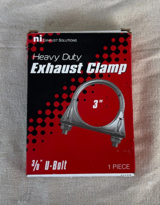 Nickson Heavy-Duty 3'' Exhaust Clamp 17129 (517300)   3/8'' U-Bolt   Made in USA