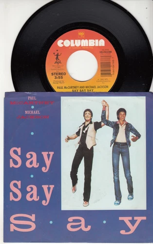 PAUL McCARTNEY & MICHAEL JACKSON - SAY SAY SAY - ORIGINAL 45 WPS - GREAT SHAPE