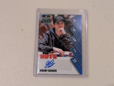 2025 Leaf Metal Poker Card Jeremy Becker Auto 14/20 TN-JB1 + FREE Bonuses!
