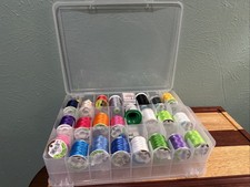 Assorted Lot Of Coats  Clark Sewing Supplies And Storage