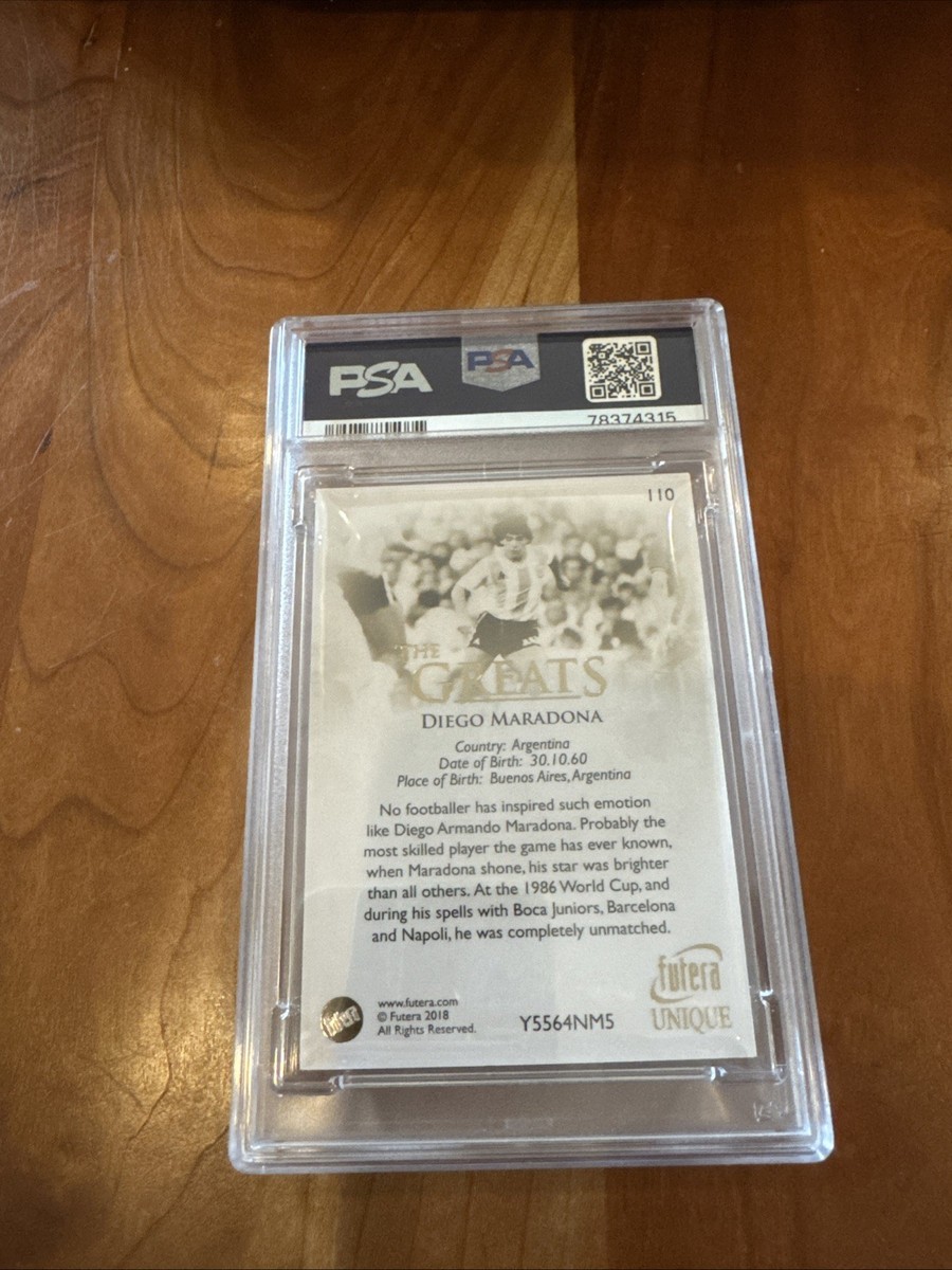 FUTERA  マラドーナ 2018 FUTERA DIEGO MARADONA 13/39 STORY LEGENDS PSA 9 MINT | eBay