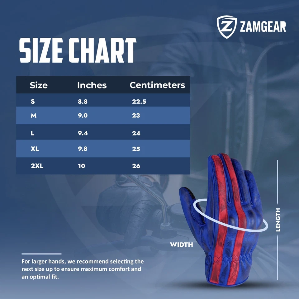 Motorcycle Gloves Racing Touchscreen Leather Armored Summer Riding Biker Gloves - Image 3 of 4