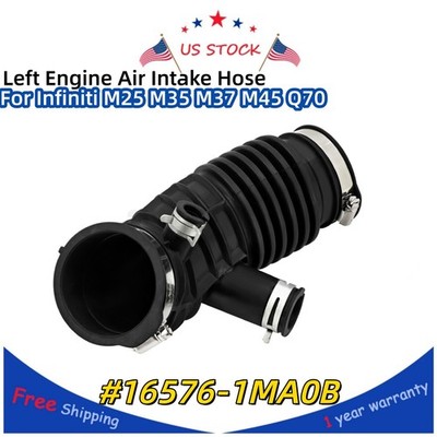  Left Engine Air Intake Hose For Infiniti M37 M56 Q70 Q70L Replace 16576-1MA0B 