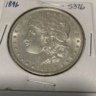 1896  MORGAN  SILVER  DOLLAR  BU MS++  CONDITION  NICE  COIN
