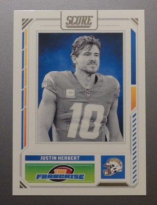 2025 Panini Score - JUSTIN HERBERT - LOS ANGELES CHARGERS - ''THE FRANCHISE'' CD18