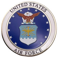 AIR FORCE - Émail Épinglette De Cravate/De Chapeau - Tout Neuf - LAP-AF-0001-V
