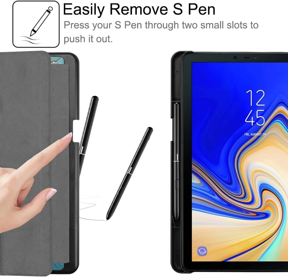Funda delgada con soporte para S Pen para Samsung Galaxy Tab S4 10,5 pulgadas 2018 Foto 3 de 4