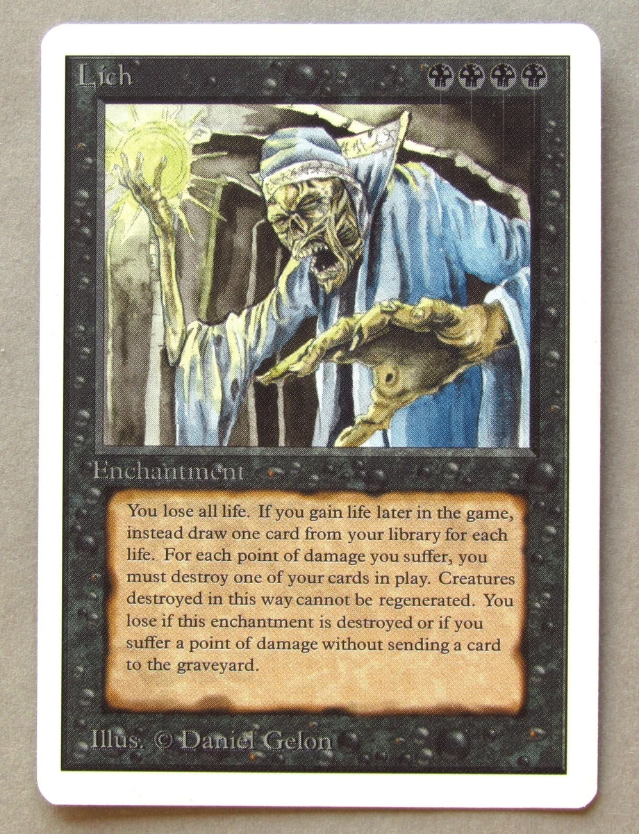 Magic: The Gathering Black Near Mint or Better Unlimited
