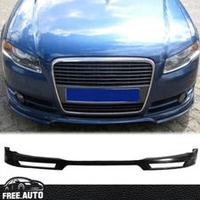 Front Bumper Lip For 06-08 Audi A4 B7 (None S-Line) A Style Spoiler Unpainted PU