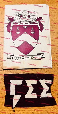 Gamma Sigma Sigma Sorority 1959-61 Edition Pledge Handbook & Pledge Armband