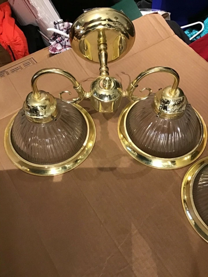 Lámparas Hampton Bay 2 colores latón probadas y en buen estado tal cual Foto 2 de 4