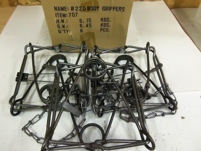 3 Bridger 220  Body Grip Traps    Trap  Muskrat  Mink Fisher