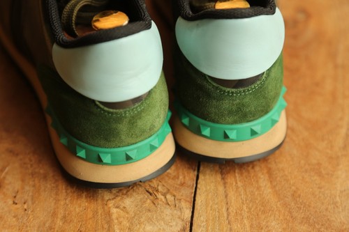 Valentino Green Khaki Camo Canvas Shoes Trainers Sneakers Mens UK 8 US 9 EU 42 - Bild 8 von 12