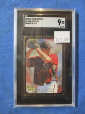 2008 UD Masterpieces #5 Max Scherzer Rookie  Framed Black SGC 9 MINT G0000693