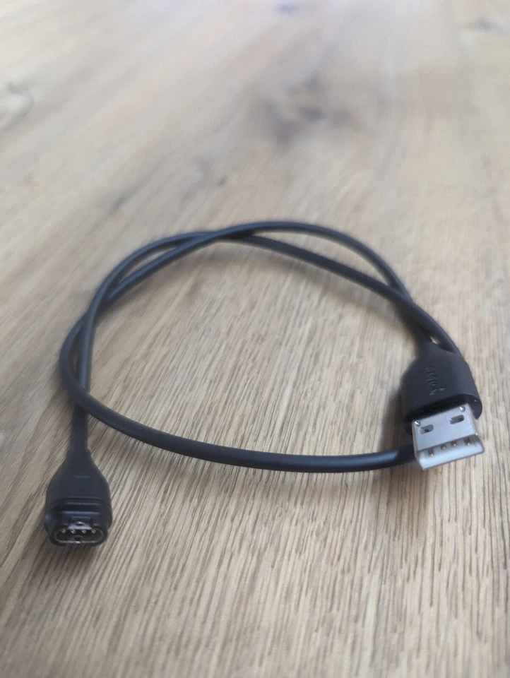 Garmin Ersatz Ladekabel Datenkabel schwarz USB-Anschluss für Garmin Watches - Bild 2 von 2