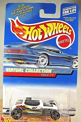 2000 Hot Wheels #127 Virtual Collection Cars TRACK T White w/Chrome SB Spokes