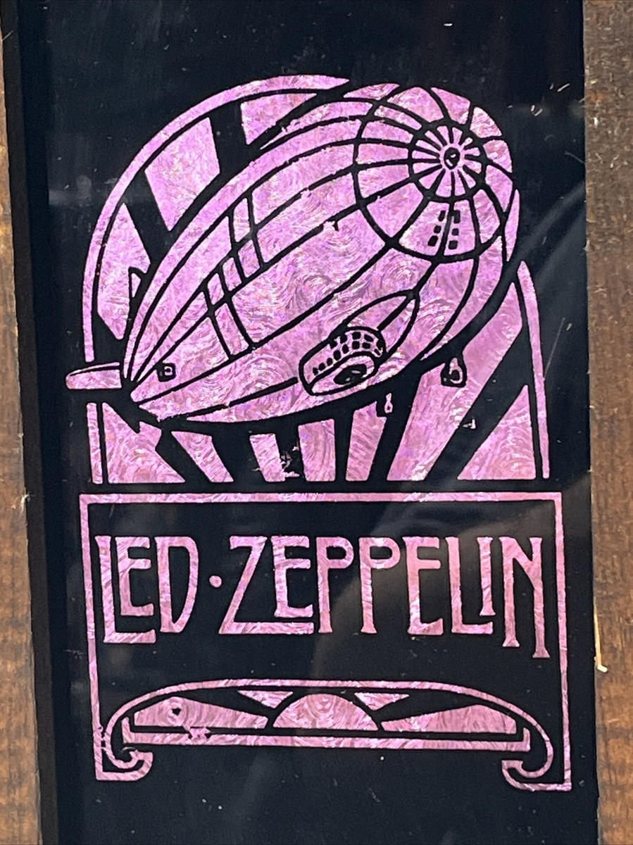 Vintage ~ Led Zeppelin ~ Carnival prize ~ glass Mirror