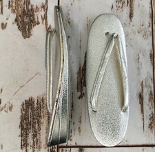 VINTAGE JAPANESE METALLIC CLOGS