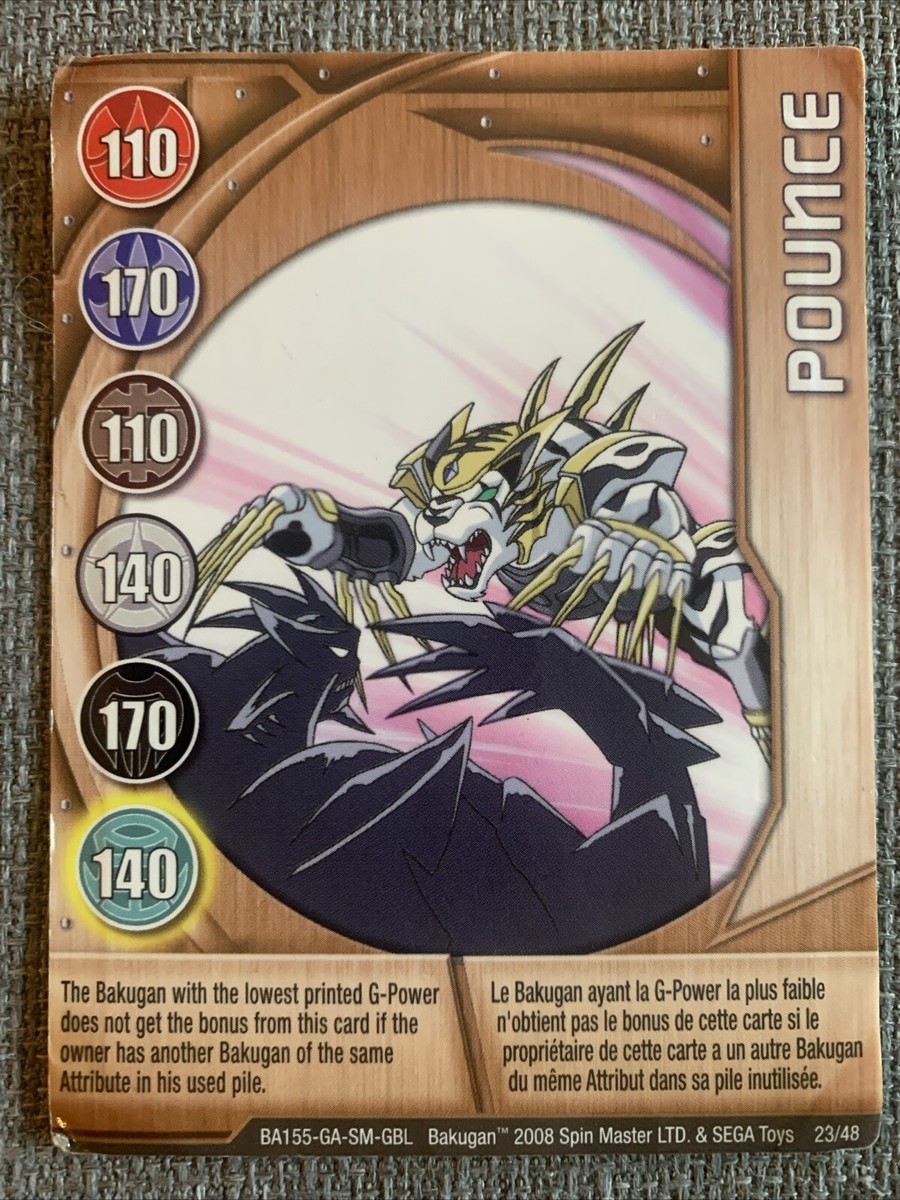 Bakugan:Battle Brawlers |Pounce 🥉Copper Gate Card 23/48