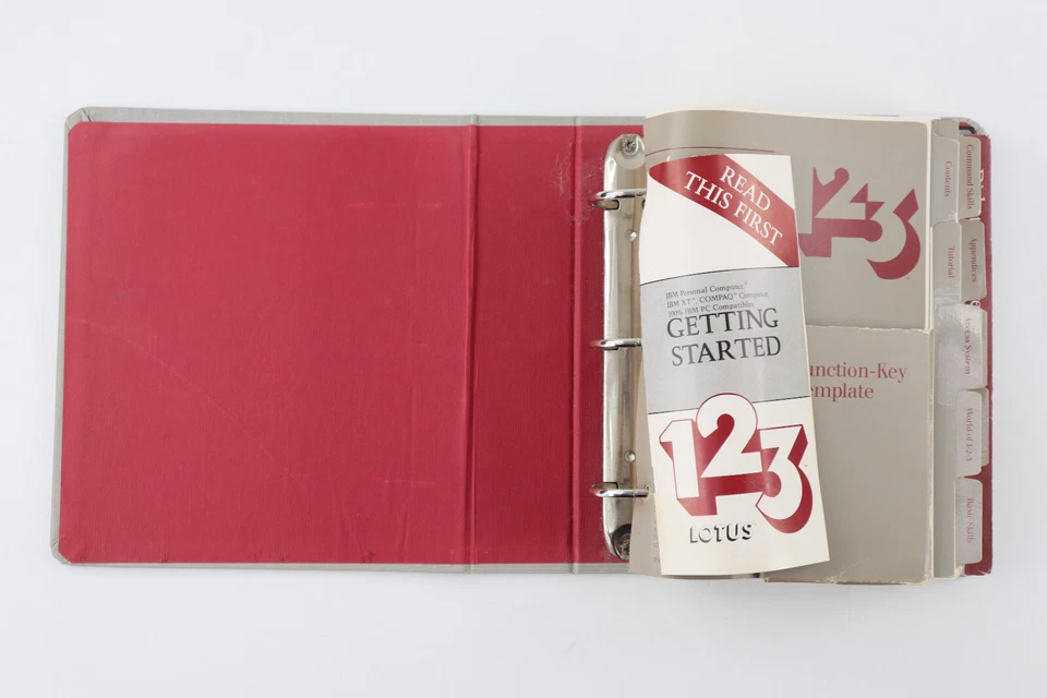 LOTUS 123 Version 1A For DOS Vintage Software With 5.25" Floppy Disks COLLECTOR - Image 4 of 4