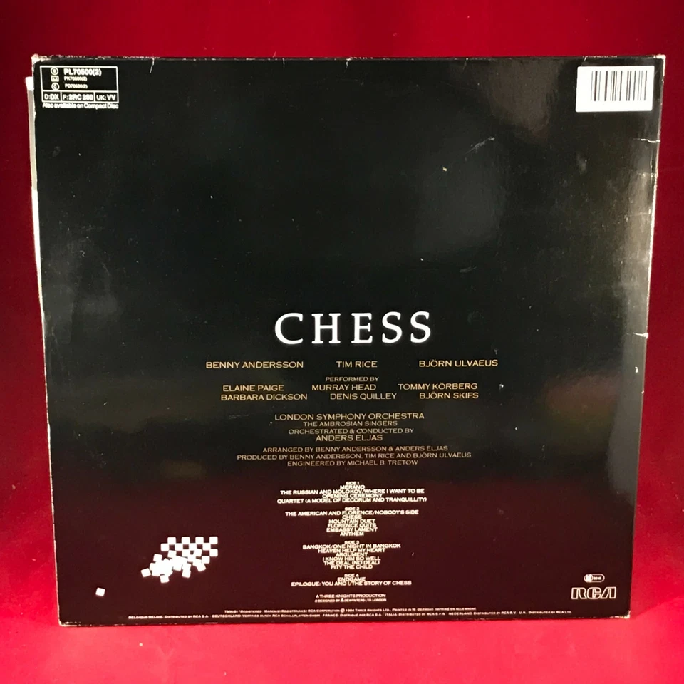 BJORN & BENNY Chess 1984 UK vinyl LP Tim Rice VARIOUS soundtrack ABBA original - Image 2 of 4