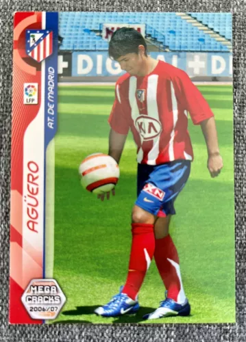 ⚽️🇦🇷Sergio Aguero RC Rookie Card 2006-07 Megacracks #442 AT.DE.MADRID