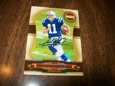 2007 DONRUSS CLASSICS ANTHONY GONZALEZ AUTO SIGNED #D/100 INDIANAPOLIS COLTS