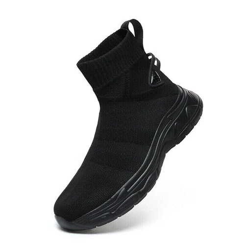 High Top Freizeitschuhe Damen Herren Sneaker Outdoor Sockenschuh Mesh Slipper - Bild 27 von 30