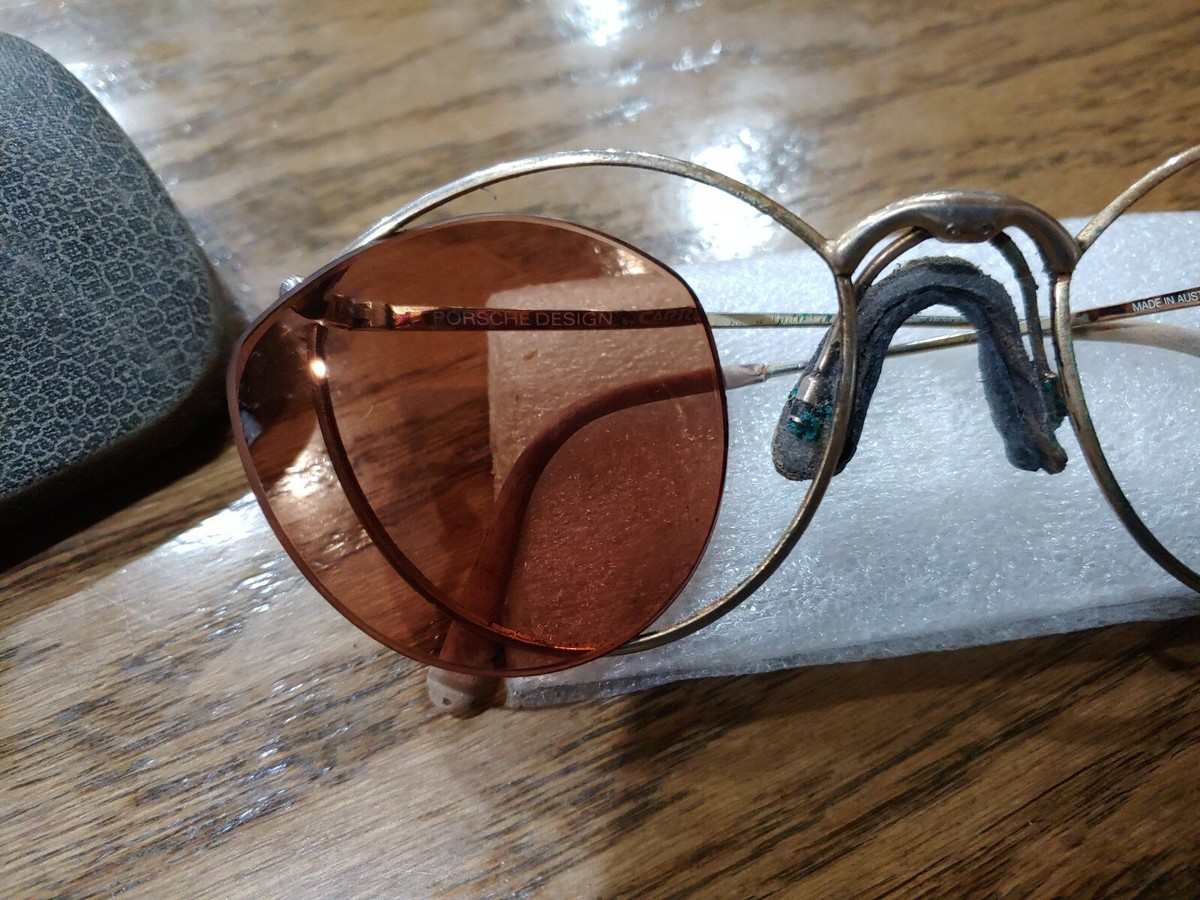 Porsche Carrera Design Gold Tone 5638 Sunglasses 42 52-22 Large