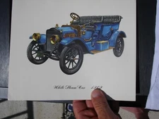 Cities Service Advertising Collectible 5X Antique Car Portraits 9"x8" Circa 1959