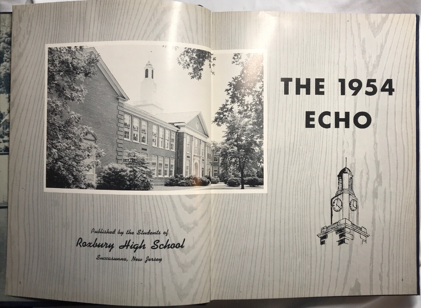 1954 Roxbury High School NJ Yearbook Echo, Succasunna, New Jersey eBay