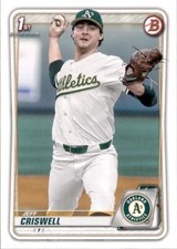2020 BOWMAN DRAFT 1ST OAKLAND ATHLETICS - JEFF CRISWELL #BD-134