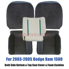 For Dodge Ram 03-05 Front Bottom & Top Lean Back Seat Cover & Foam Cushion 