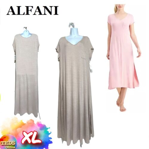 NWD Alfani Women's XL Ultra-Soft Long Sleepshirt Nightgown 100150637MS $47