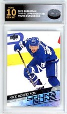 2020-21 Upper Deck #237 Nick Robertson Young Guns RC - Graded HCWG 10