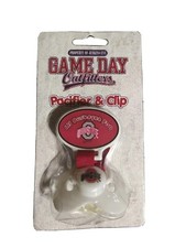 Ohio State Buckeyes Game Day Outfitters Pacifier And Clip