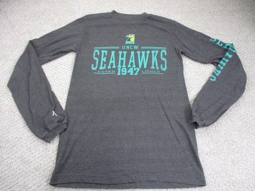 UNCW Seahawks Shirt Adult Small Dark Gray Antigua Long Sleeve Sports Mens* - Picture 2 of 14