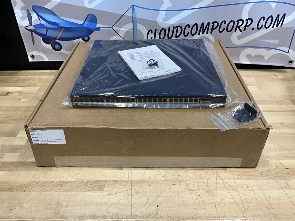 Dell X1052P 48-Port Gigabit Ethernet Managed Network Switch 058KV New Open Box - Image 4 of 4