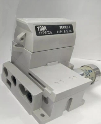 SERIES 7 HENLEY HOUSE SERV CUT OUT FUSE CARRIER+BASE SP&N 100AMP INC 100AMP FUSE