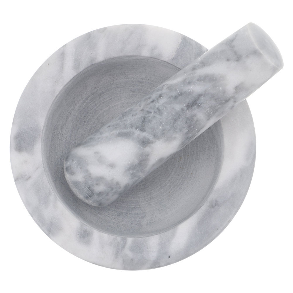 Kitchen Gadget Garlic Grinding Bowl Grinder with Stick Press Presser-image