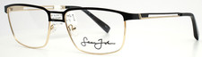 SEAN JOHN SJO5134 001 Black Gold Mens Aviator Full Rim Eyeglasses 56-17-150 B:38