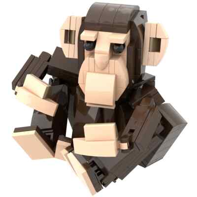 BRICKS MONO 1987年 ダイアリー　未使用品　希少性抜群！ Eastern Chimpanzee Premium Building Model The Atom Brick Mini