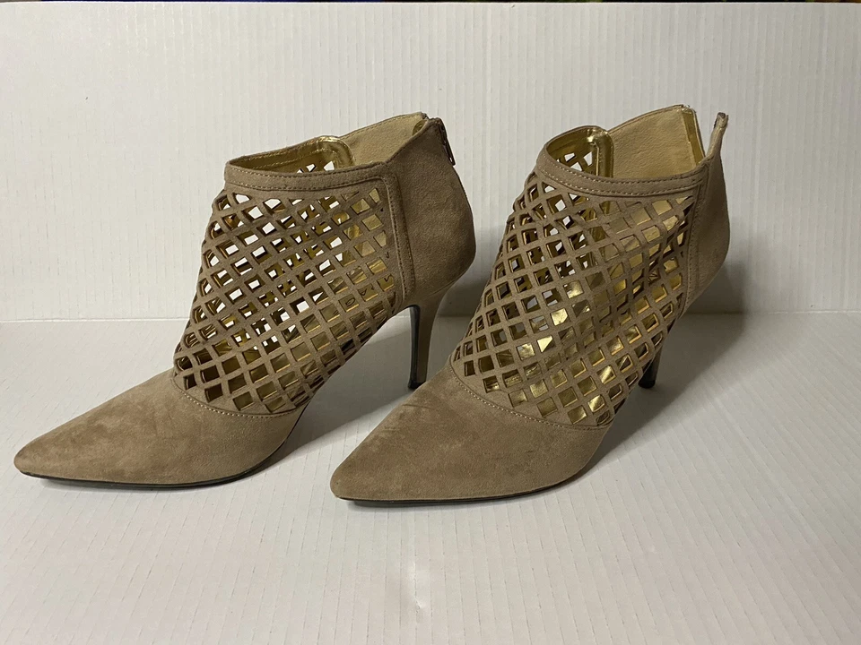 Botas de gamuza Rampage con cremallera para mujer talla 9 beige recortadas Foto 2 de 4