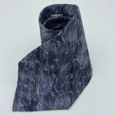 Vtg Mens Tie John Henry geometric multicolor necktie GROOVY COSMIC 56x4 