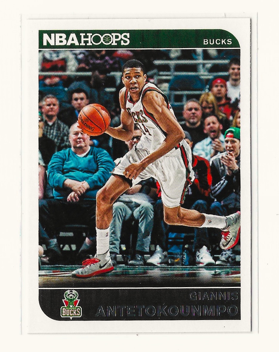 Giannis Antetokounmpo 2014-15 NBA Hoops #62 Red Back  (SECOND YEAR SHORT PRINT!)
