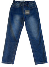 eddie bauer boys Kids flex jeans relaxed Size 8 NWT