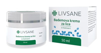 Livsane Almond face cream with vitamin E 50 ml.'NEW'