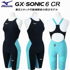 MIZUNO GX SONIC 6 CR FINA N2MGA70293 93 Black Turquoise Swimsuit Women New Japan