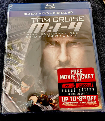   Mission: Impossible 4 Ghost Protocol (Blu-ray, 2013) Sealed