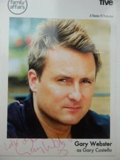 GARY  WEBSTER    -   TV ACTOR   -  AUTOGRAPH   + COA